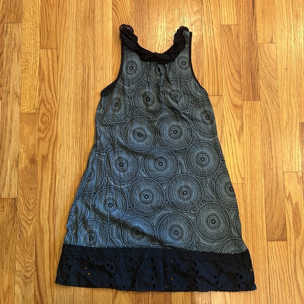 Women’s Language LA Patterned Ruffle Dress Size Small - Picture 2 of 4